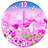 icon Pink Clock Widget 3.0