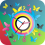 icon Butterfly Clock Live Wallpaper