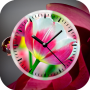 icon Tulips Clock Live Wallpaper