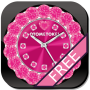 icon [Free]CUTE QLOCK Pink Diamond cho LG G6