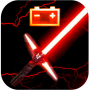 icon Lightsaber Wars Battery Widget - Force of Stars cho tecno Spark 2