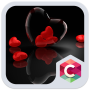 icon Romantic Hearts Theme: Red Color Black heart Love