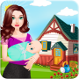 icon Mother Feeding And Care Baby