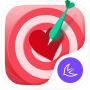 icon Valentine red heart theme cho Samsung Galaxy S6 Edge