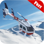 icon 3D Helicopter Parking Snowfall