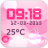 icon Pink Clock And Weather Widget 3.3