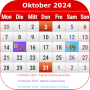 icon Deutsch Kalender 2024