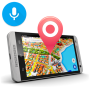 icon Navigation, Maps & Direction With Voice Navigation