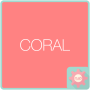 icon Colorful Talk - Coral 카카오톡 테마