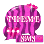 icon Pink Zebra GO SMS Theme cho Samsung Galaxy Note 3