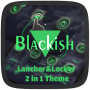 icon Blackish 3D Launcher & Locker