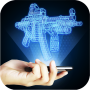 icon Hologram Weapon 3D Simulator