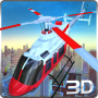 icon City Helicopter Air Ambulance 3D