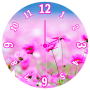 icon Pink Clock Widget