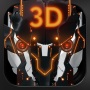 icon Futuristic 3D Tech Wallpaper