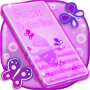 icon Purple Keyboard Girl Theme