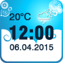 icon Weather Clock Widget cho Samsung Galaxy S6 Active