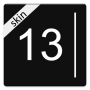 icon Sensitive Rounded Skin for Simple Calendar Widget